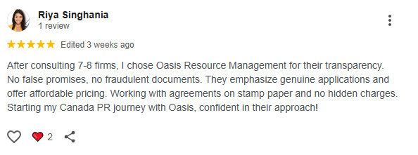 oasis resource management google reviews, oasis visas google reviews
 